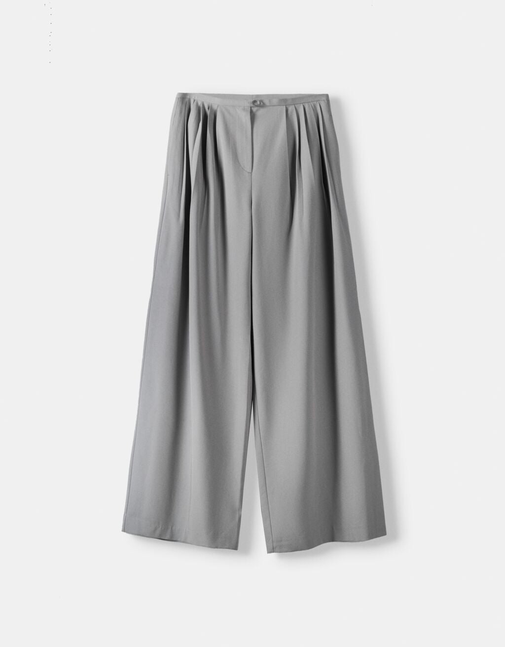 Pantalon large ajusté plissé