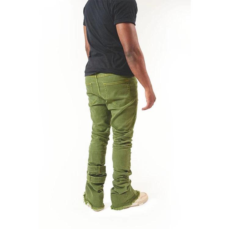 DiZNEW 2023 haute  qualité empilé denim skinny jeans. 